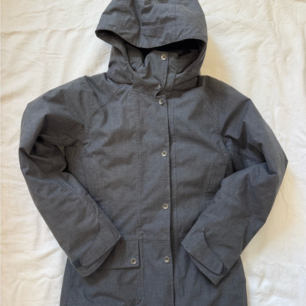 Nau Women's Charcoal Hooded Down Ski Jacket S RN 119269 - Picture 1 of 13